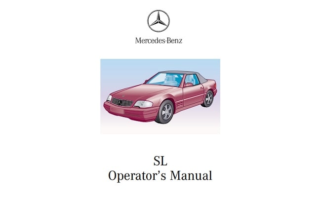 1990 Mercedes Benz SL-Class Owner’s Manual Image