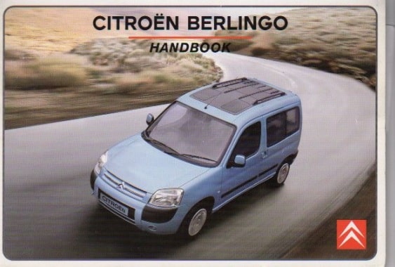 1996 Citroen Berlingo Owner’s Manual Image