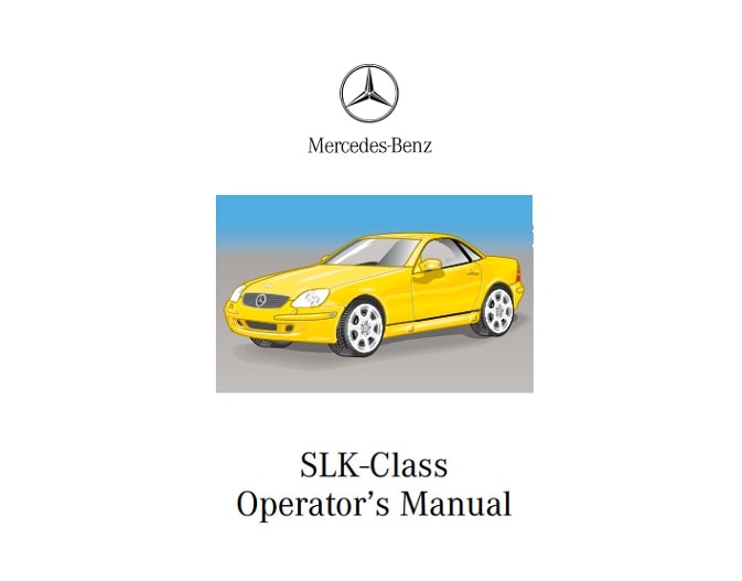 1996 Mercedes Benz SLK-Class Owner’s Manual Image