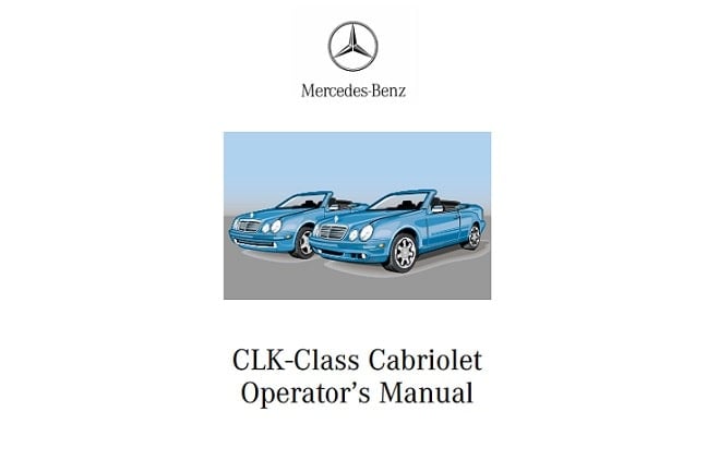 1997 Mercedes Benz CLK-Class Owner’s Manual Image
