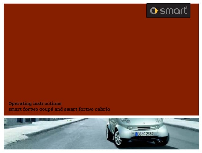 1998 smart fortwo Owner’s Manual Image