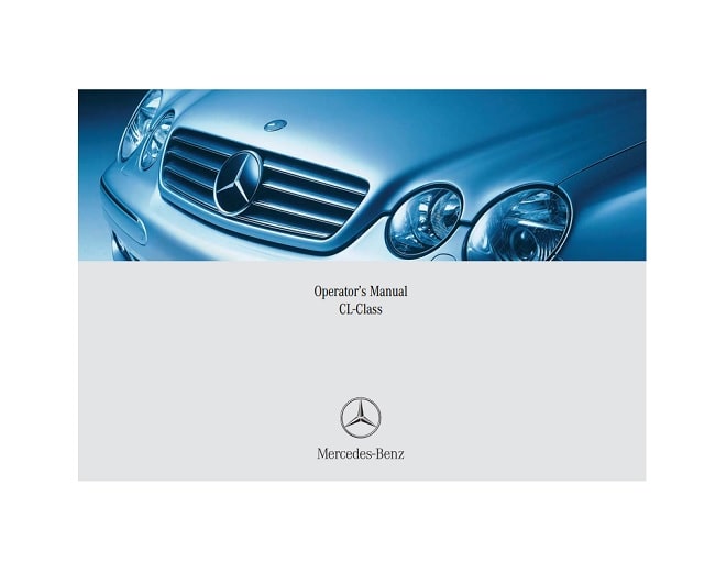 2000 Mercedes Benz CL-Class Owner’s Manual Image