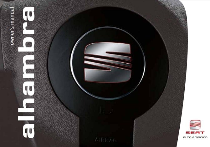 2003 SEAT Alhambra Owner’s Manual Image