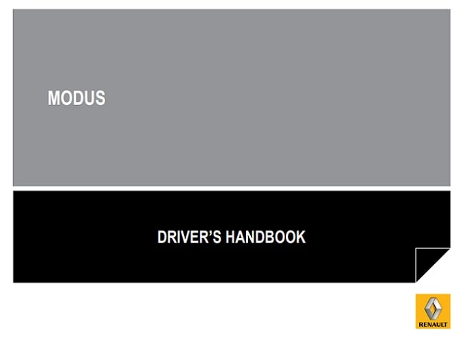 2004 Renault Modus Owner’s Manual Image