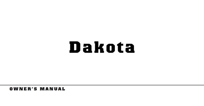 2005 Dodge Dakota Owner’s Manual Image
