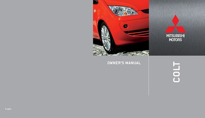 2006 Mitsubishi Colt Owner’s Manual Image
