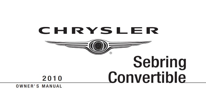 2007 Chrysler Sebring Convertible Owner’s Manual Image