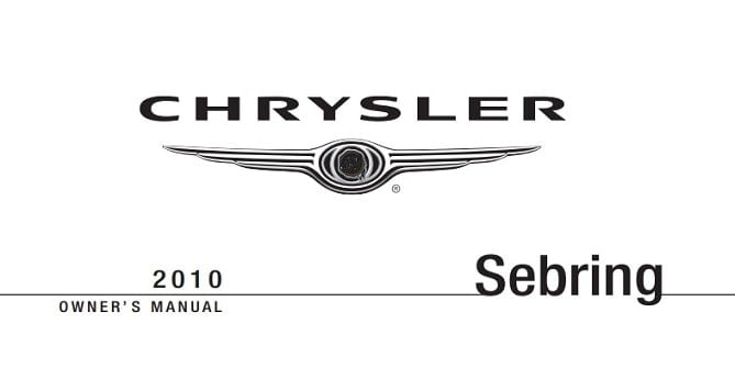2007 Chrysler Sebring Owner’s Manual Image