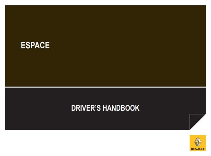 2007 Renault Espace Owner’s Manual Image