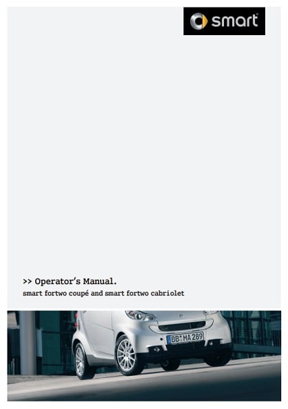 2007 smart fortwo Owner’s Manual Image