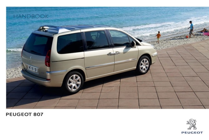 2008 Peugeot 807 Owner’s Manual Image