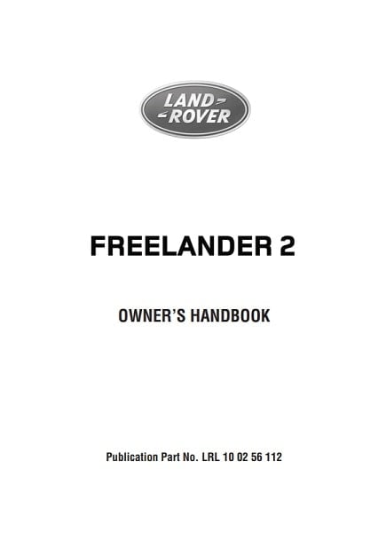 2009 Land Rover Freelander Owner’s Manual Image