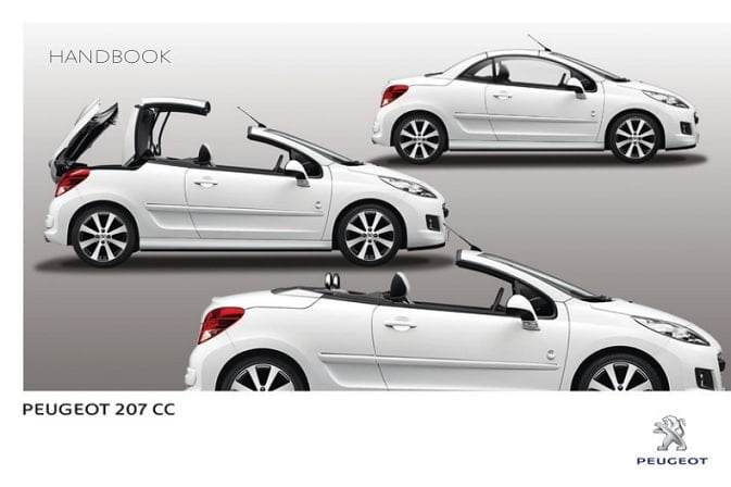 2009 Peugeot 207 CC Owner’s Manual Image