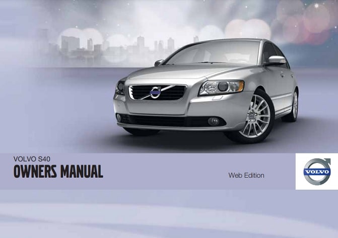 2010 Volvo S40 Owner’s Manual Image