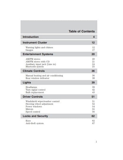 2011 Ford Transit Connect Owner’s Manual Image
