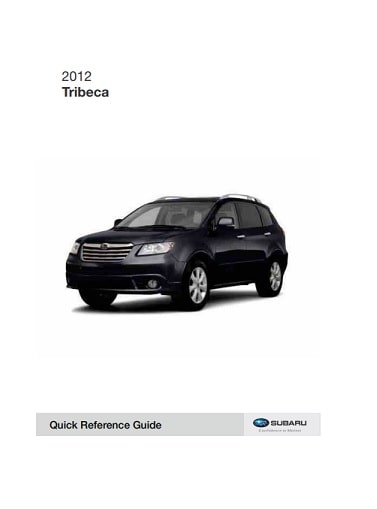2012 Subaru Tribeca Owner’s Manual Image