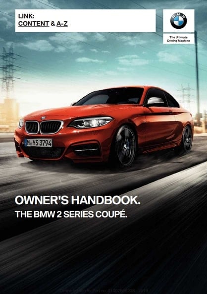 2014 BMW 2 Series Owner’s Manual Image