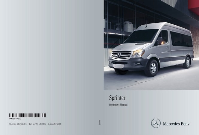 2014 Mercedes Benz Sprinter Owner’s Manual Image