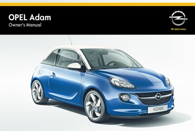 2014 Opel/Vauxhall Adam/Alex Owner’s Manual Image