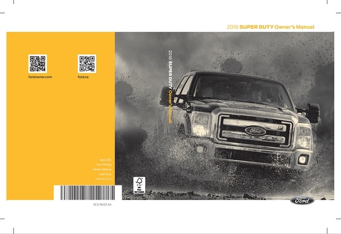 2015 Ford F-350 Owner’s Manual Image