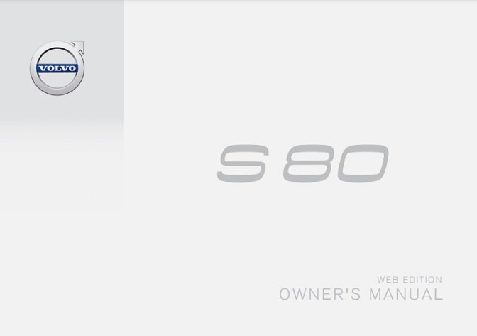 2015 Volvo S80 Owner’s Manual Image
