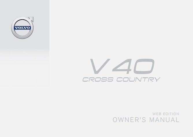 2015 Volvo V40 Cross Country Owner’s Manual Image