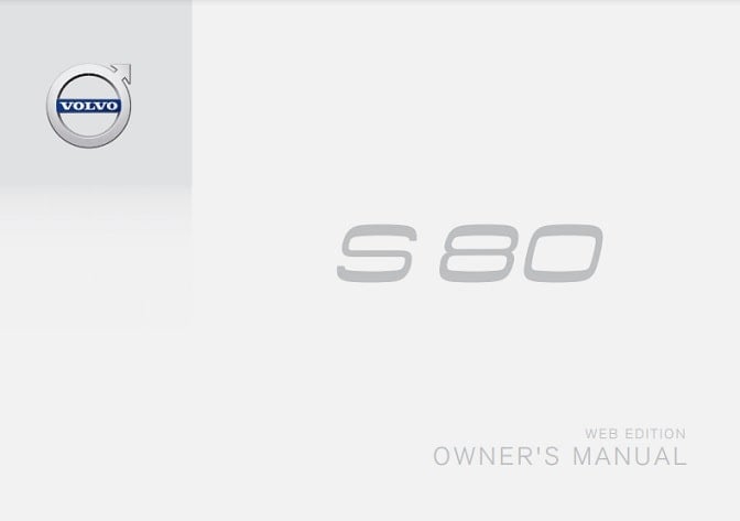 2016 Volvo S80 Owner’s Manual Image