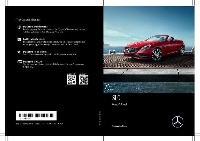 2017 Mercedes Benz SLC-Class Owner’s Manual Image