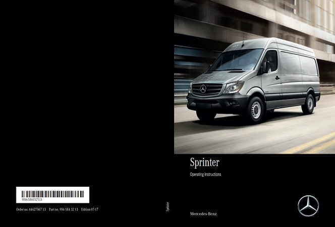 2017 Mercedes Benz Sprinter Owner’s Manual Image