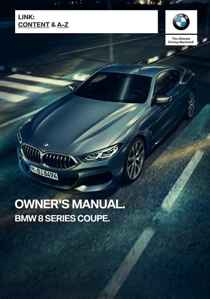 2018 BMW 8 Series Owner’s Manual Image