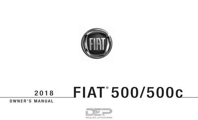 2018 Fiat 500 Owner’s Manual Image