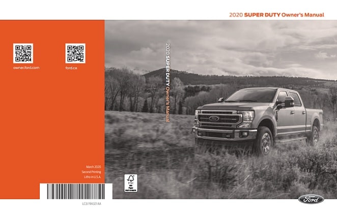 2020 Ford F-350 Owner’s Manual Image