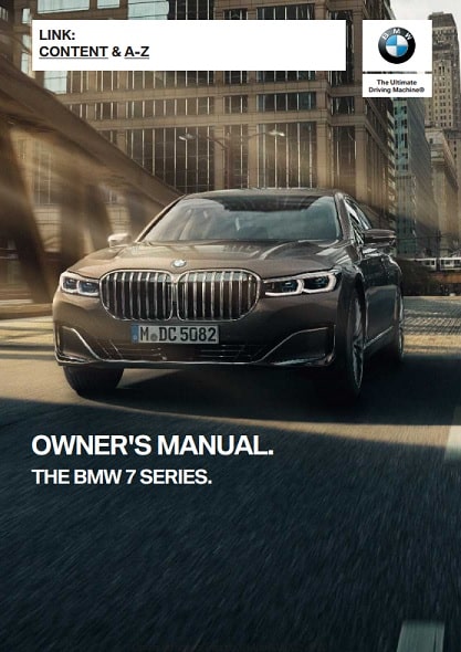 2021 BMW 7 Series Owner’s Manual Image