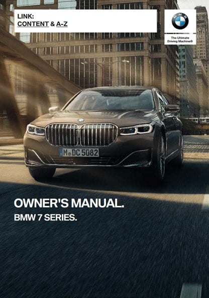 2022 BMW 7 Series Owner’s Manual Image