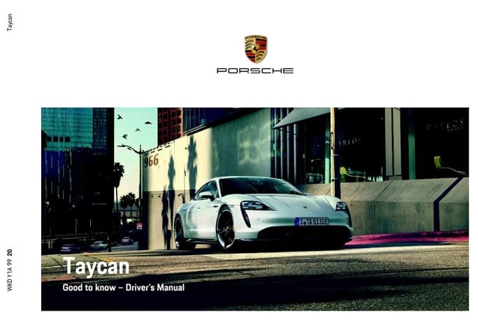 2022 Porsche Taycan Owner’s Manual Image