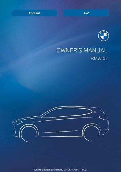 2023 BMW X2 Owner’s Manual Image