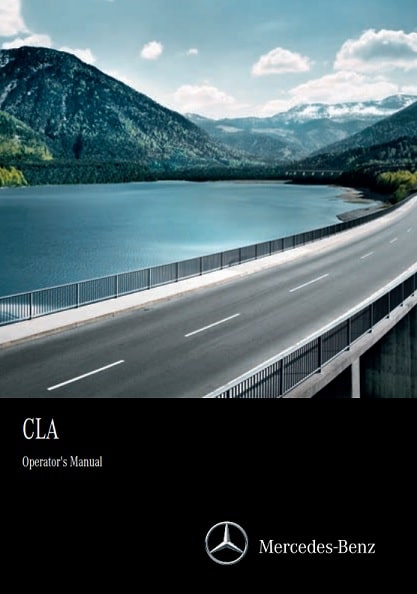 2017 Mercedes Benz CLA Coupe Owner’s Manual Image