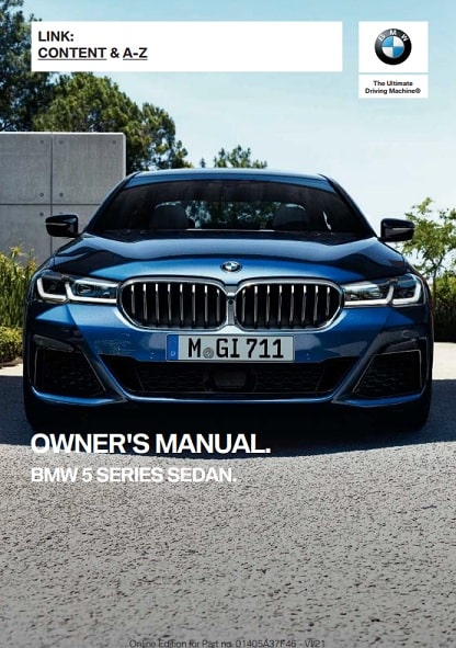 2018 BMW 5-series Owner’s Manual Image