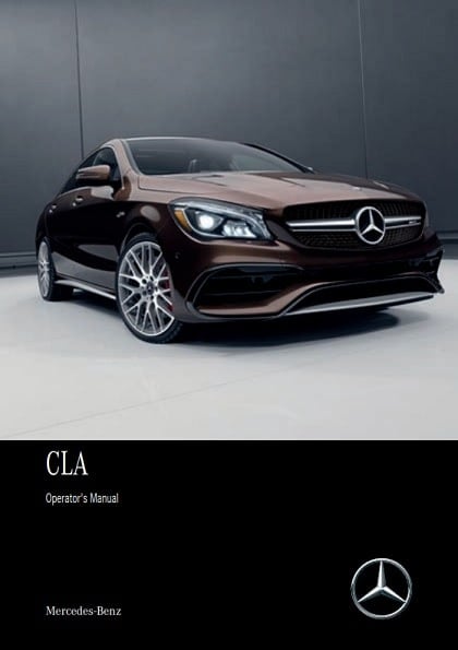 2018 Mercedes Benz CLA Coupe Owner’s Manual Image