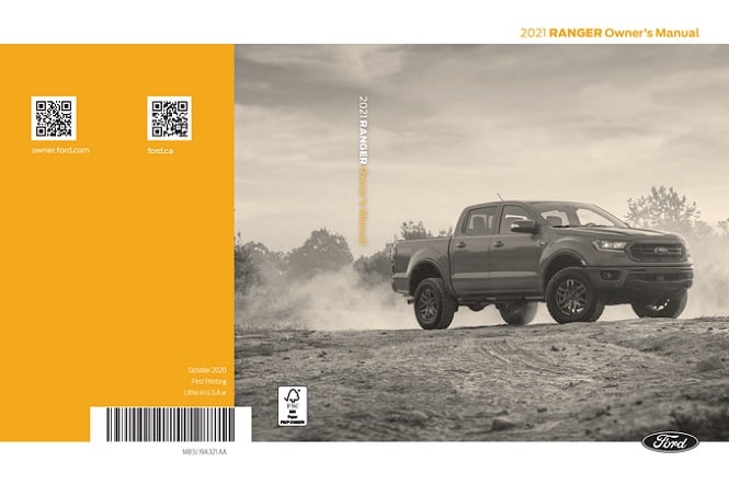 2021 Ford Ranger Owner’s Manual Image