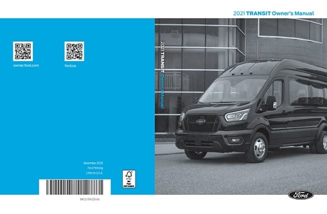 2021 Ford Transit Owner’s Manual Image