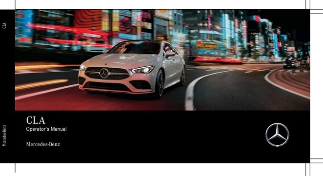 2021 Mercedes Benz CLA Coupe Owner’s Manual Image