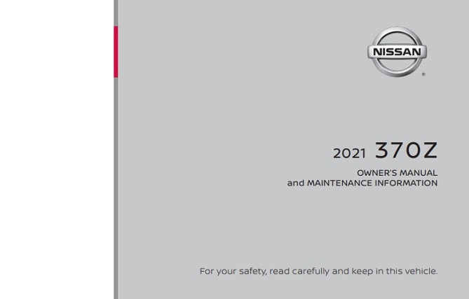 2021 Nissan 370Z Roadster Owner’s Manual Image