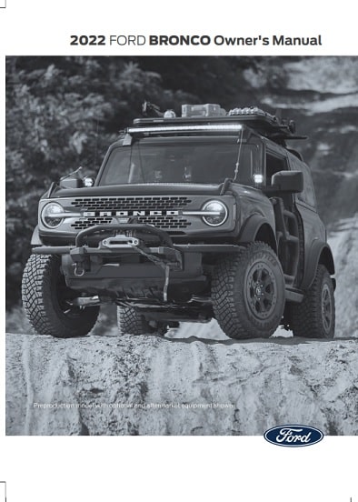 2022 Ford Bronco Owner’s Manual Image