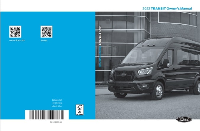 2022 Ford Transit Owner’s Manual Image