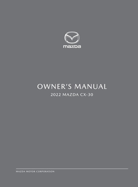 2022 Mazda CX-3 Owner’s Manual Image