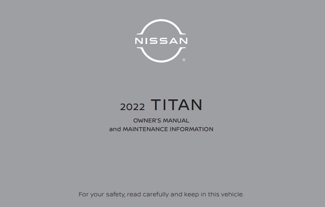 2022 Nissan Titan Owner’s Manual Image