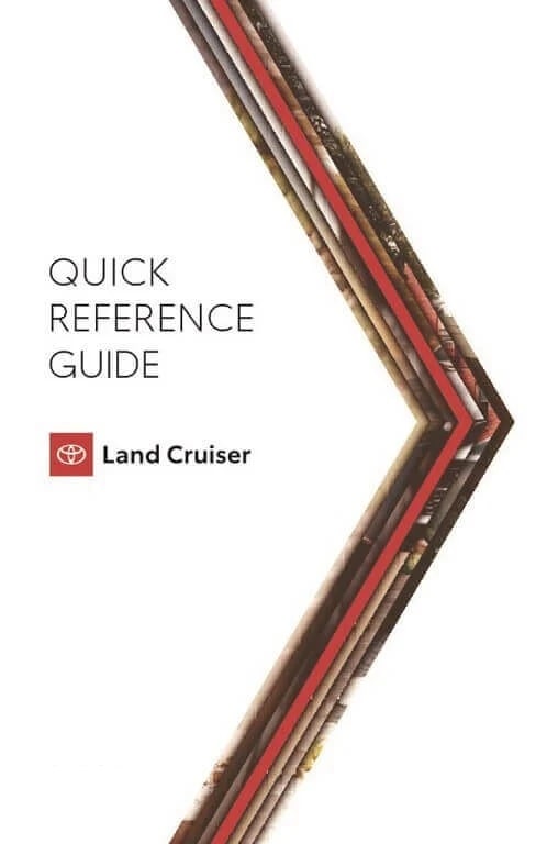 2022 Toyota Land Cruiser Owner’s Manual Image