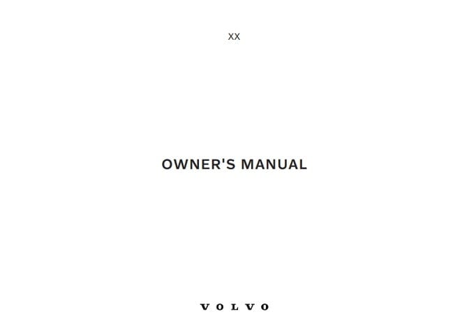 2022 Volvo C40 Owner’s Manual Image