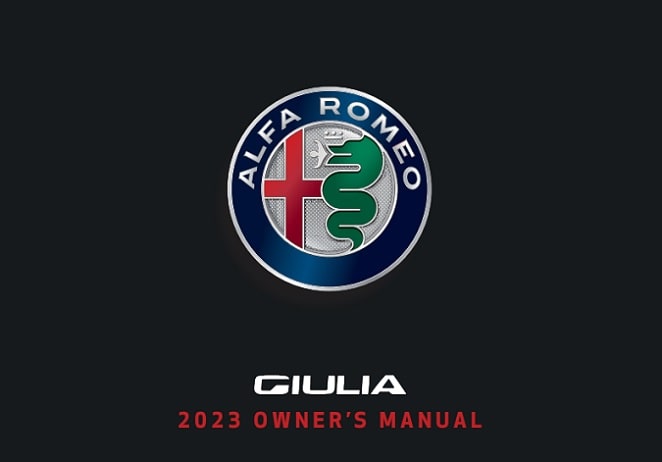 2023 Alfa Romeo Giulia Owner’s Manual Image